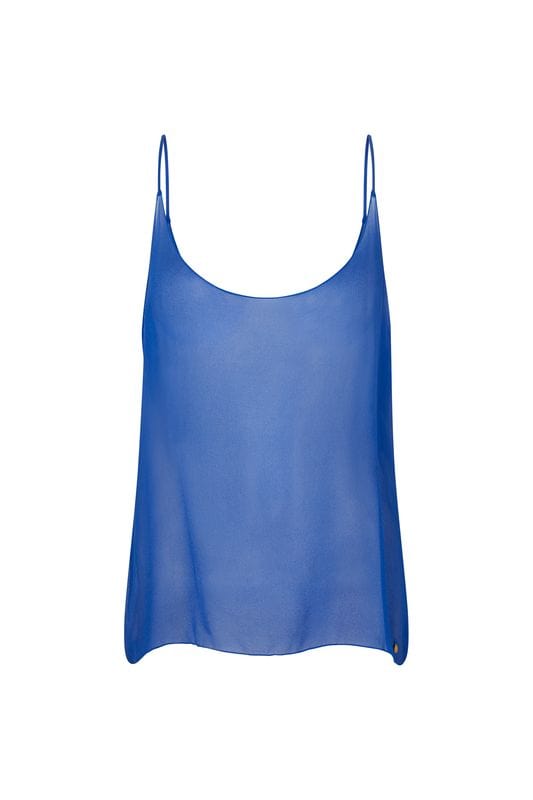 Coquette XS/S / Royal Blue Silk Caraco White