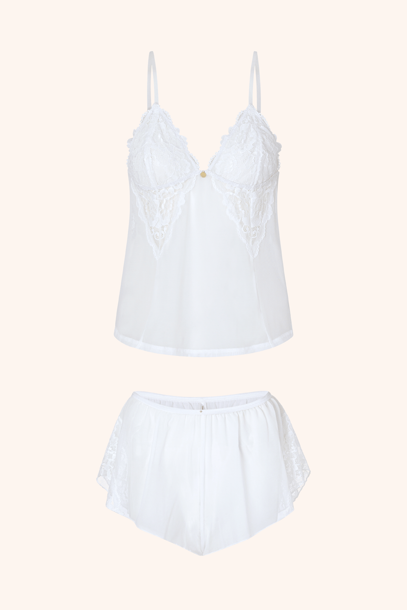 Lingerie Sets Blush Caraco & Shorts