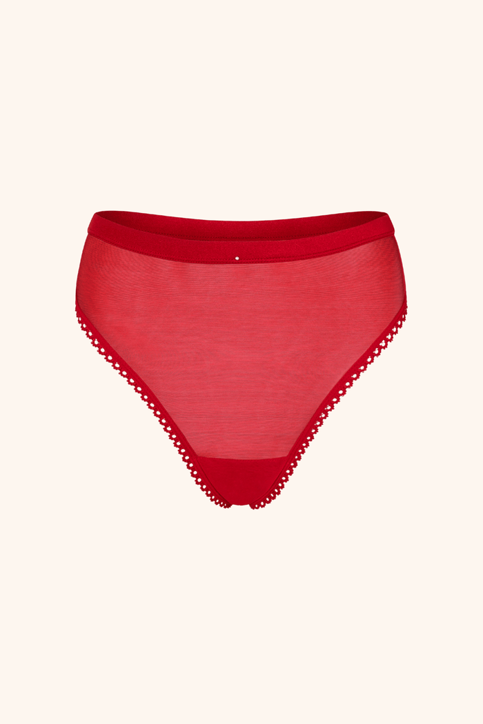 High Waist Red