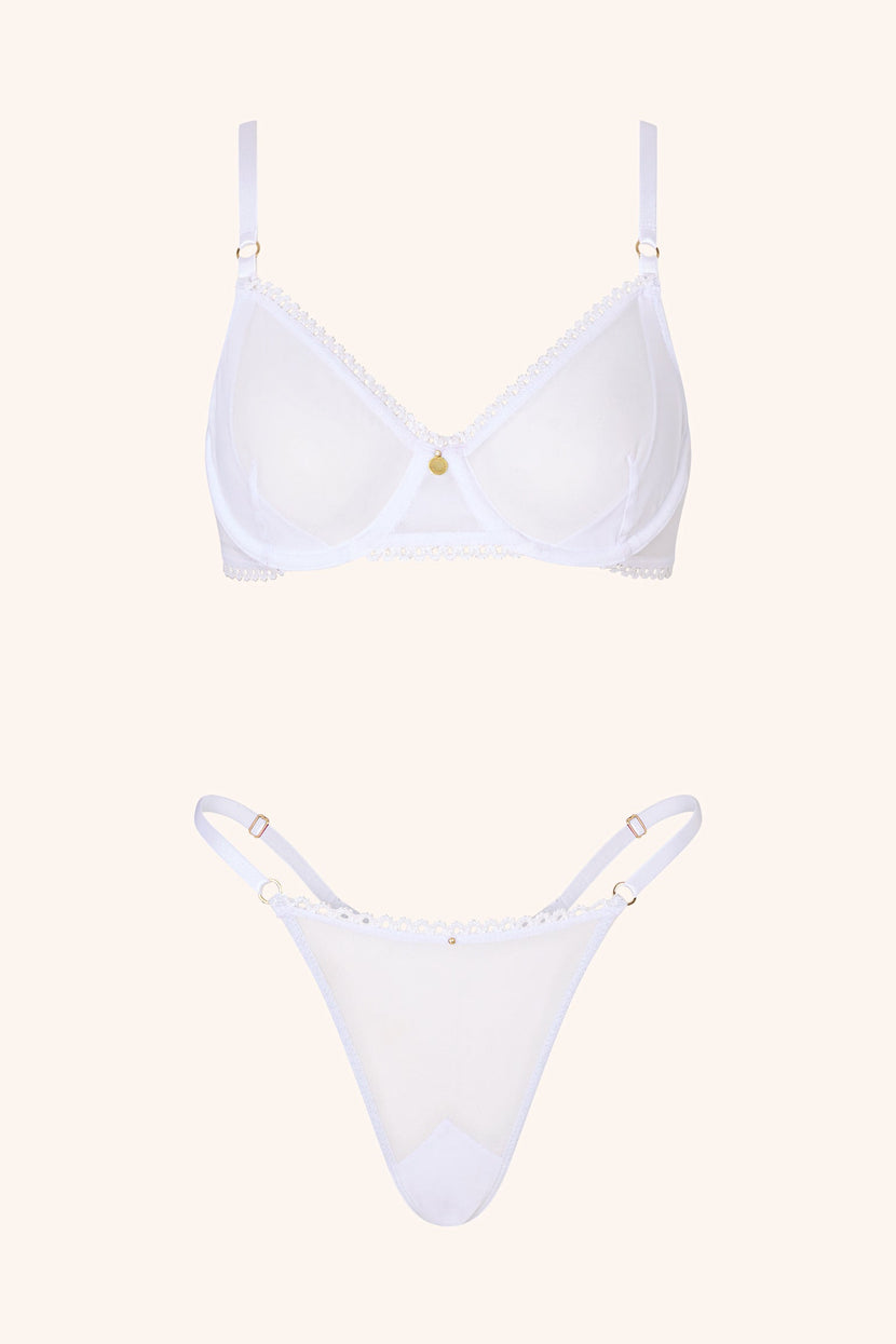 Dolce OS / White Thong Fuchsia
