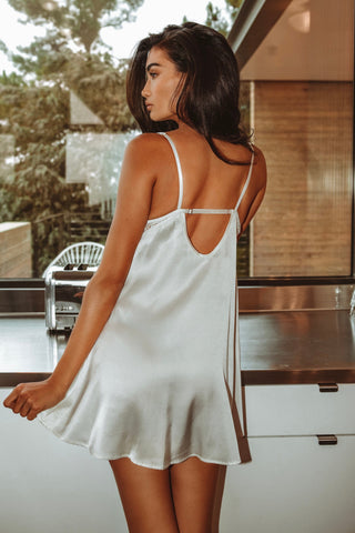 Manhattan Slip Dress Ivory