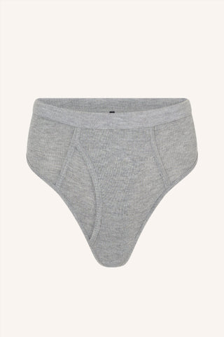 Les Girls Rib Boyfriend Briefs Grey