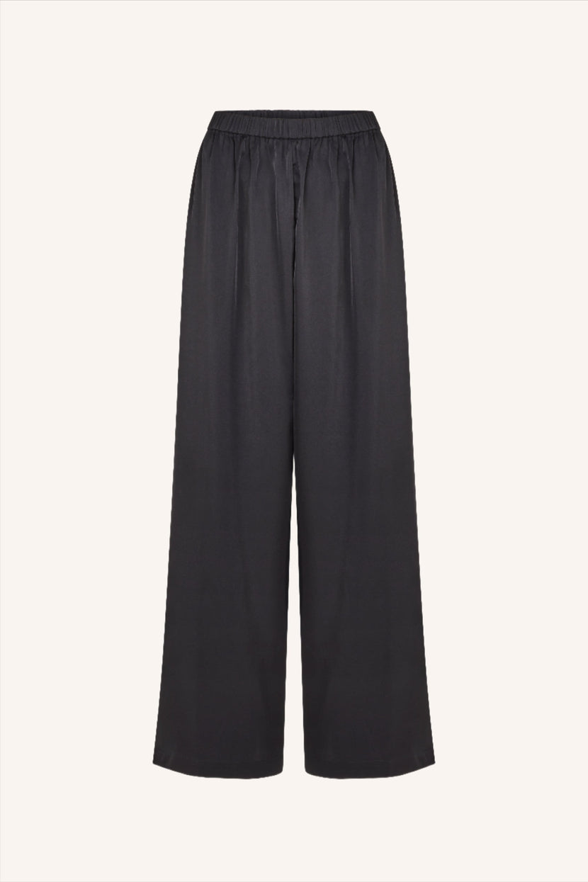 Mon Cheri Silk Pants Black