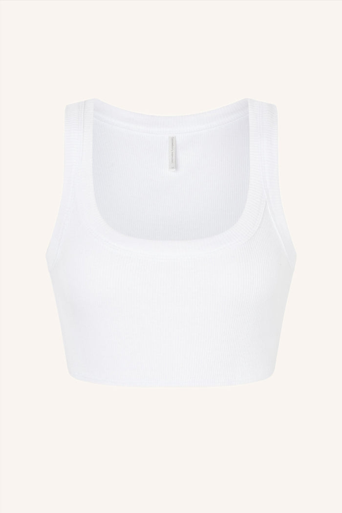 Rib Crop White