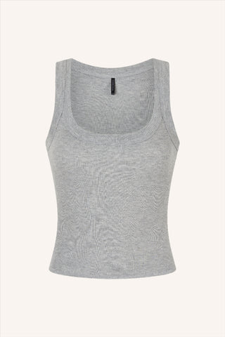 Les Girls Rib Tank Grey