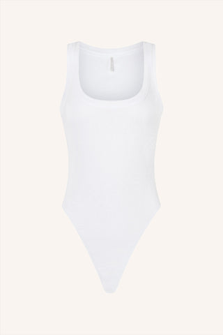Les Girls Rib Bodysuit White