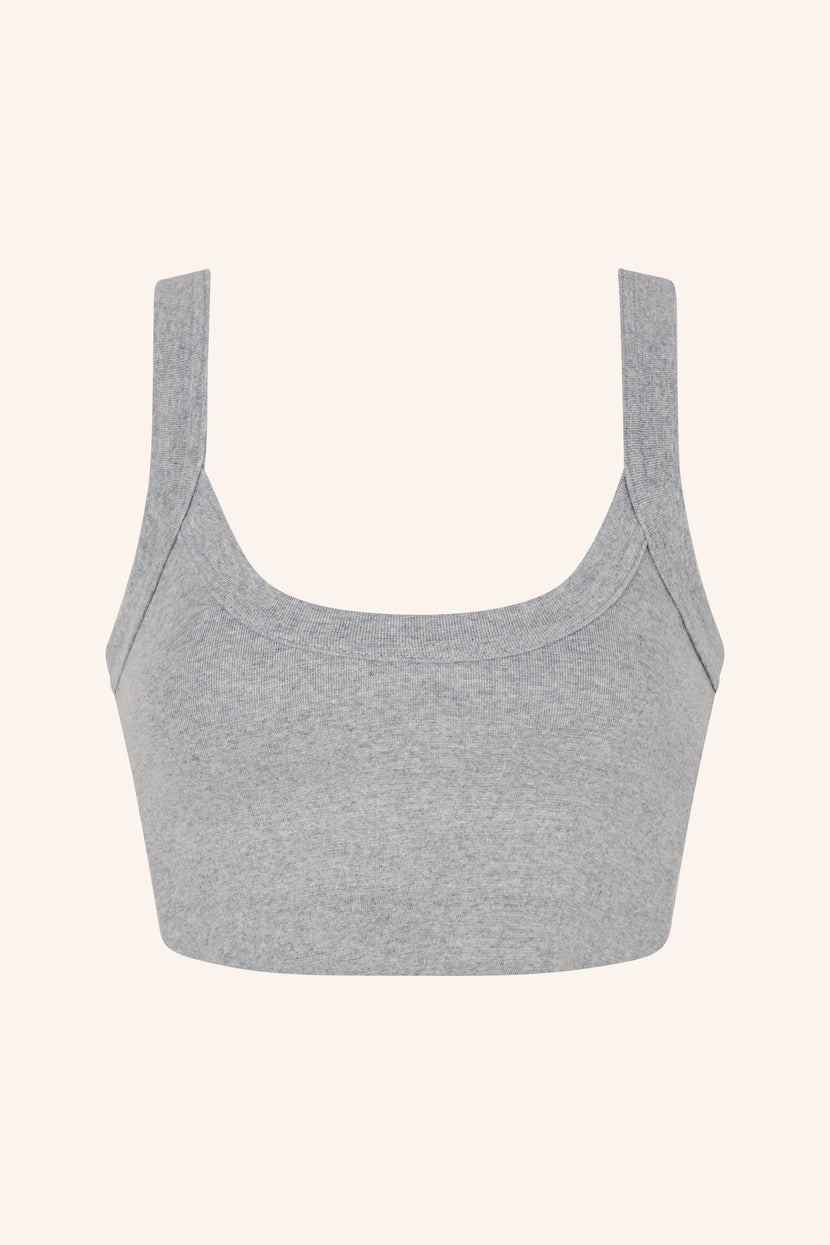 Les Girls XS / Grey Crop Top Grey