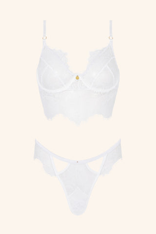 Be Mine XS / Ivory Bra Baby Blue