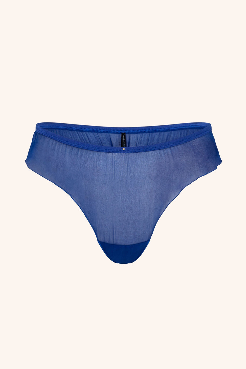 Coquette Silk Panties 3 Pack - Royal Blue
