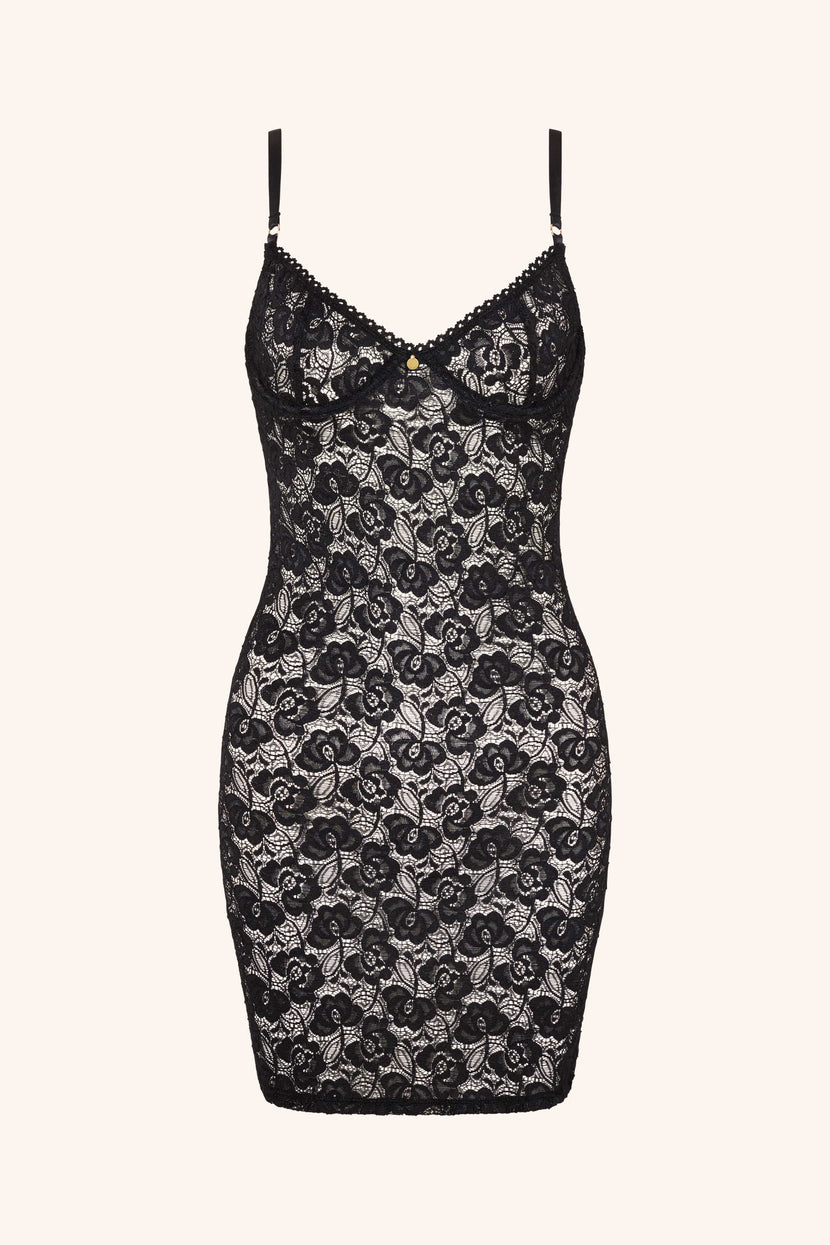 Mon Cheri Bustier Dress Black