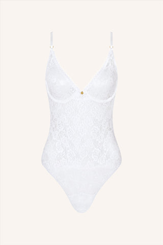 Mon Cheri Bodysuit White