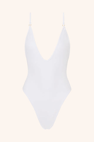 So Chic XS / White One Piece Plum