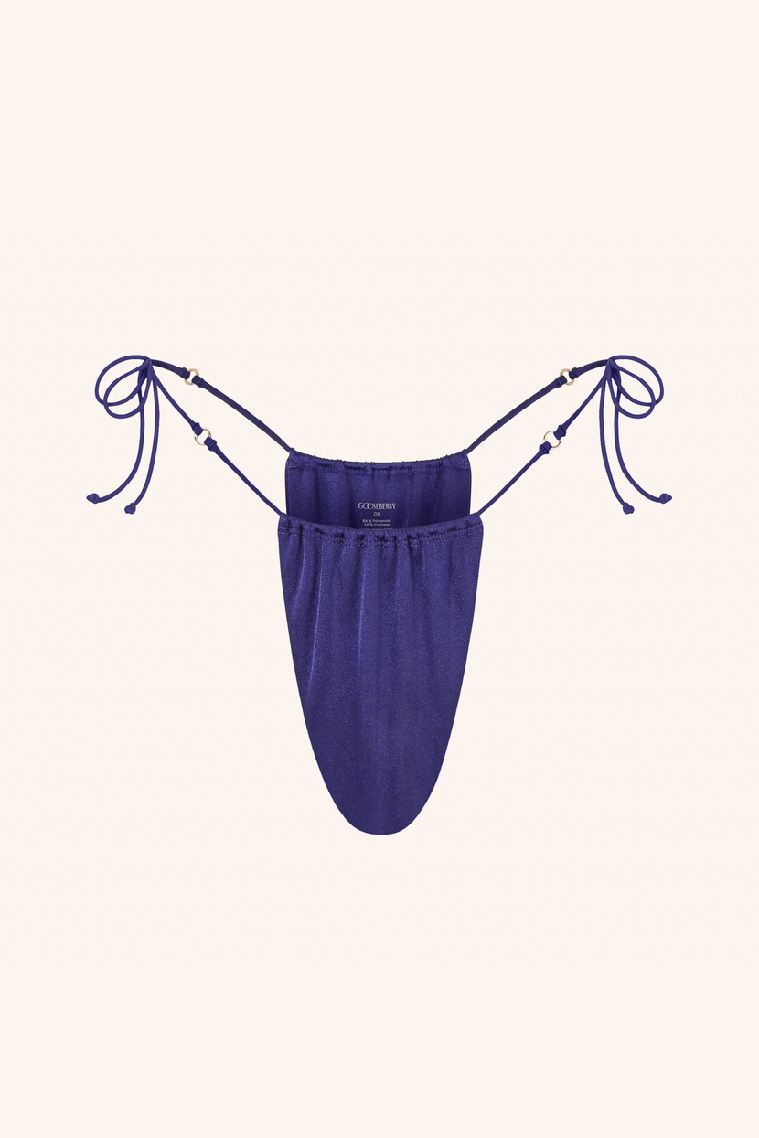 So Chic ONE SIZE / Sapphire Side Tie Bikini Briefs Sapphire