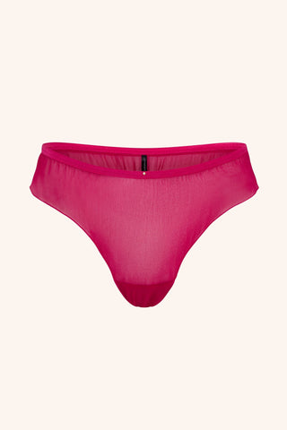 Coquette XS / Fuchsia Silk Panties Fuchsia