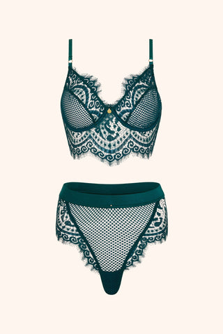 Full on Glam XS / Emerald Bra Black