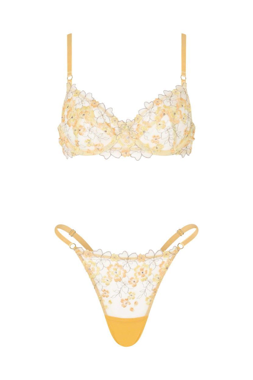 Forget Me Not One Size / Yellow Thong Blue