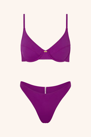 So Chic XS / Plum Sculpting Top Royal Blue