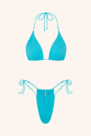 So Chic XS / Aquamarine Halterneck Triangle Aquamarine