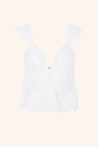 Coquette XS / White Caraco White
