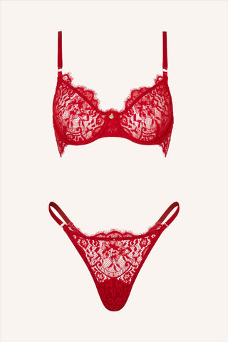Dainty Thong Red