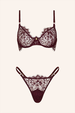 Dainty Thong Burgundy
