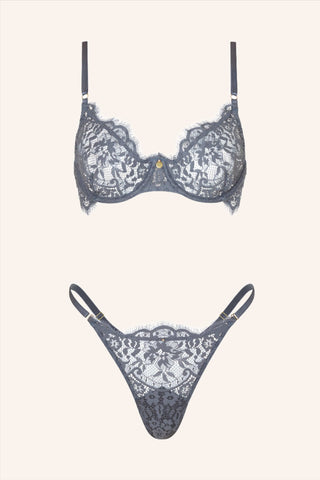 Dainty Thong Grey