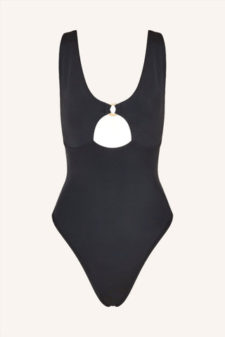 So Chic XS / Black One Piece Cutout White