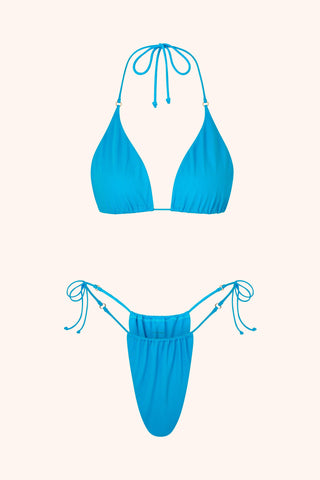 So Chic ONE SIZE / Cerulean Side Tie Bikini Briefs Cerulean
