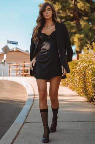 Manhattan Slip Dress Black