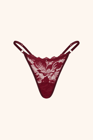 Desire One Size / Burgundy Thong Burgundy