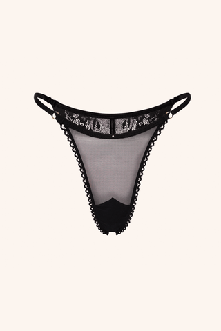 Star One Size / Black Tanga Black