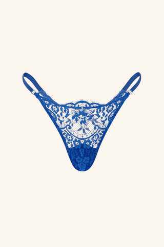 Dainty One Size / Royal Blue Thong Royal Blue
