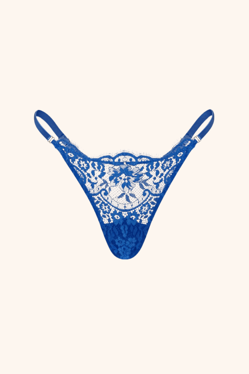 Dainty One Size / Royal Blue Thong Royal Blue