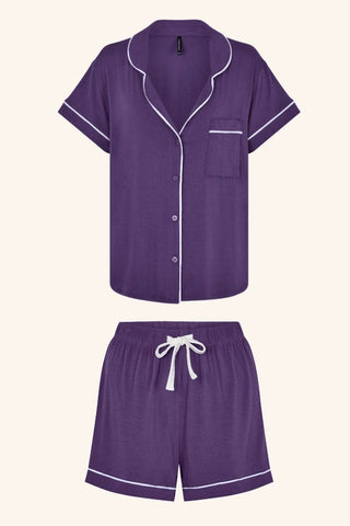 Cozy Modal XS / Blueberry PJ Set Black