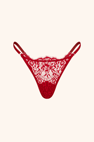 Dainty One Size / Red Thong Red