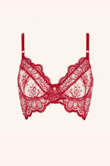 Longline Bra Red