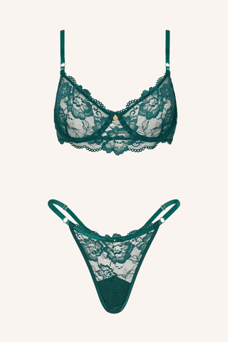 Blush XS / Emerald Bra Emerald