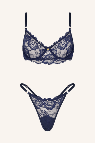 Blush XS / Navy Bra Navy