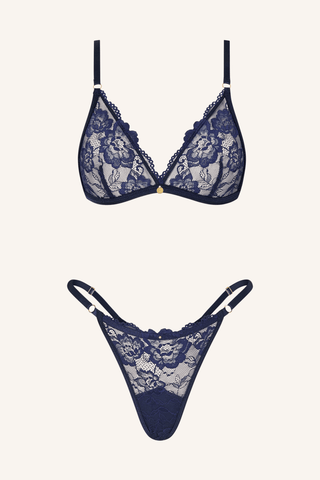 Blush XS / Navy Triangle Navy