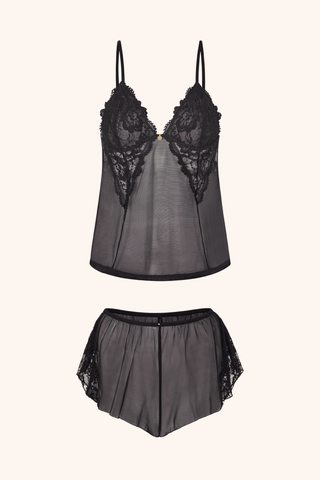 Lingerie Sets Blush Caraco & Shorts