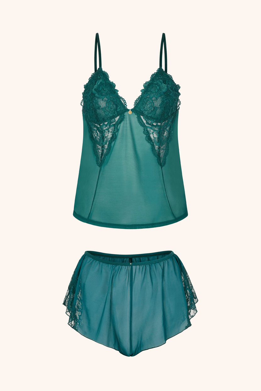 Lingerie Sets Blush Caraco & Shorts