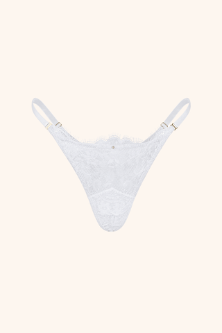 Dainty One Size / White Thong White