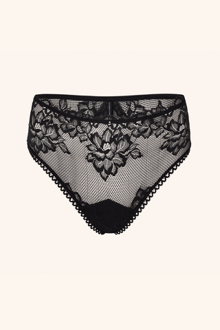 Coquette XS / Black Briefs Black