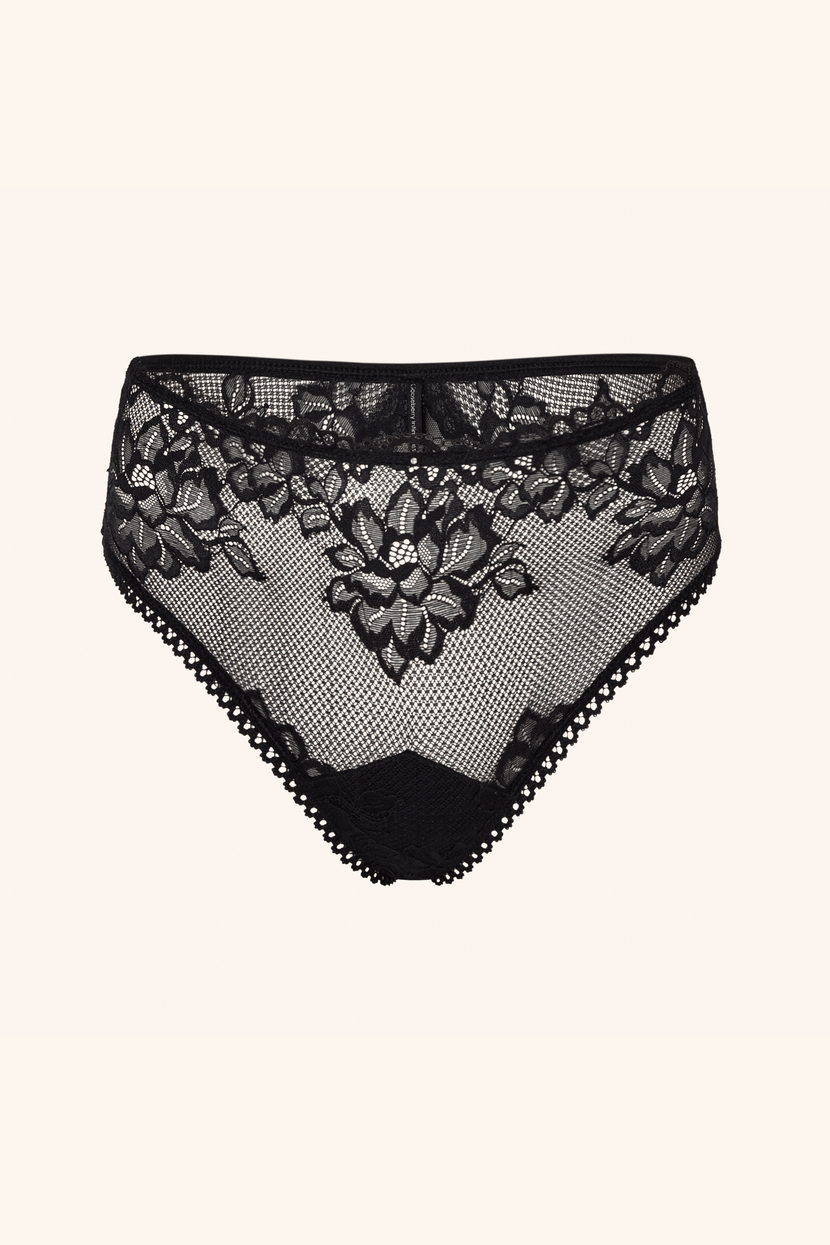 Coquette XS / Black Briefs Black