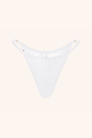 Coquette One Size / White Thong White