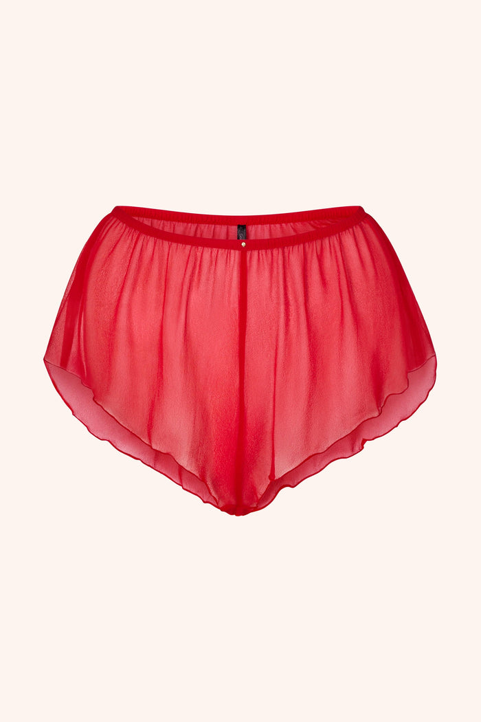 Silk Shorts Red