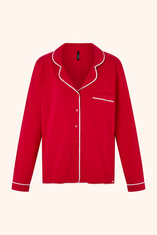 Cozy PJ Jacket Red