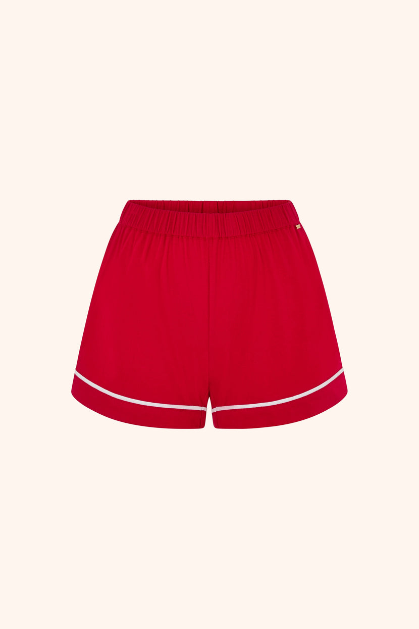 Cozy PJ Short Red