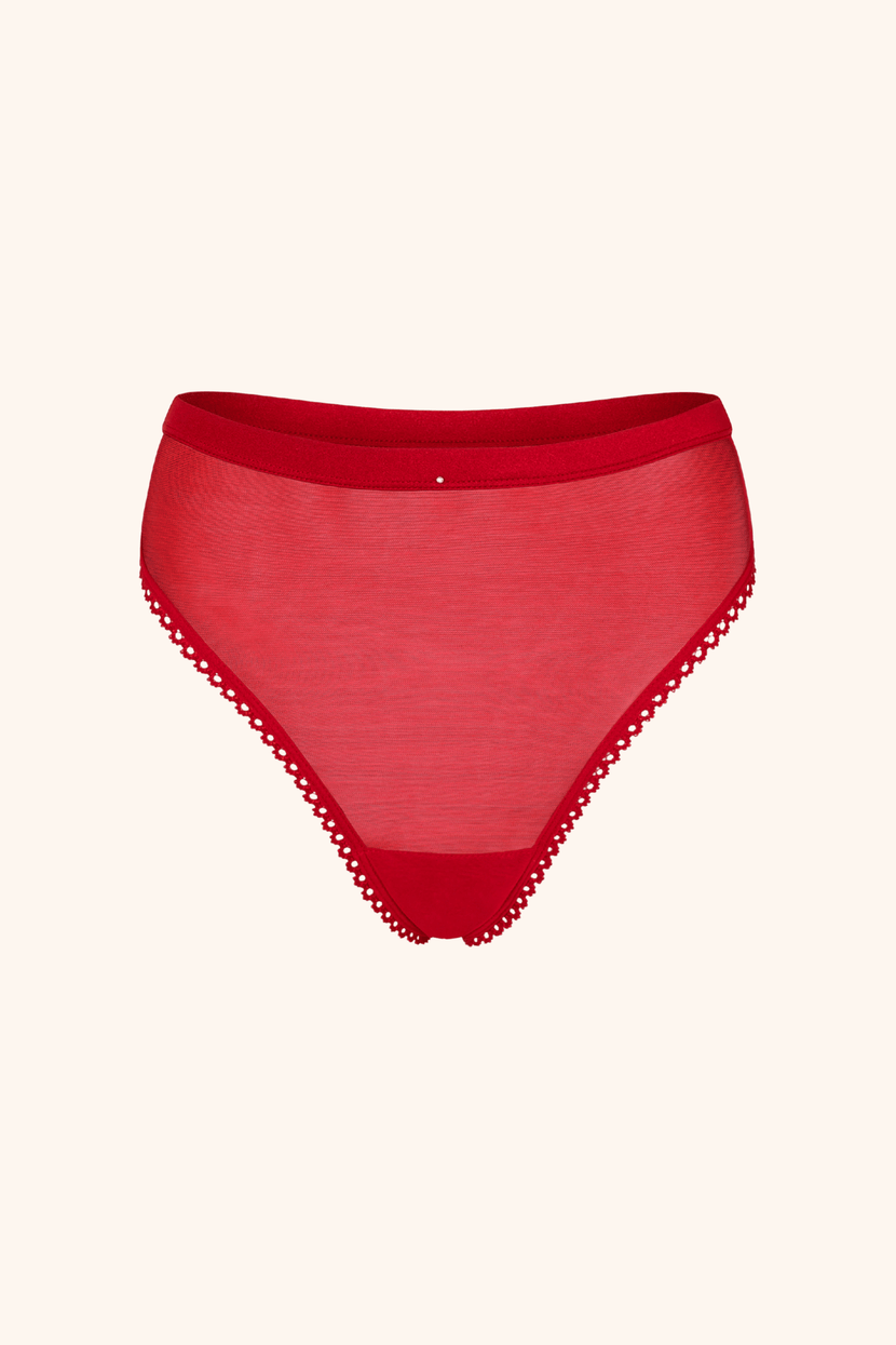 Dolce XS / Red High Waist Red