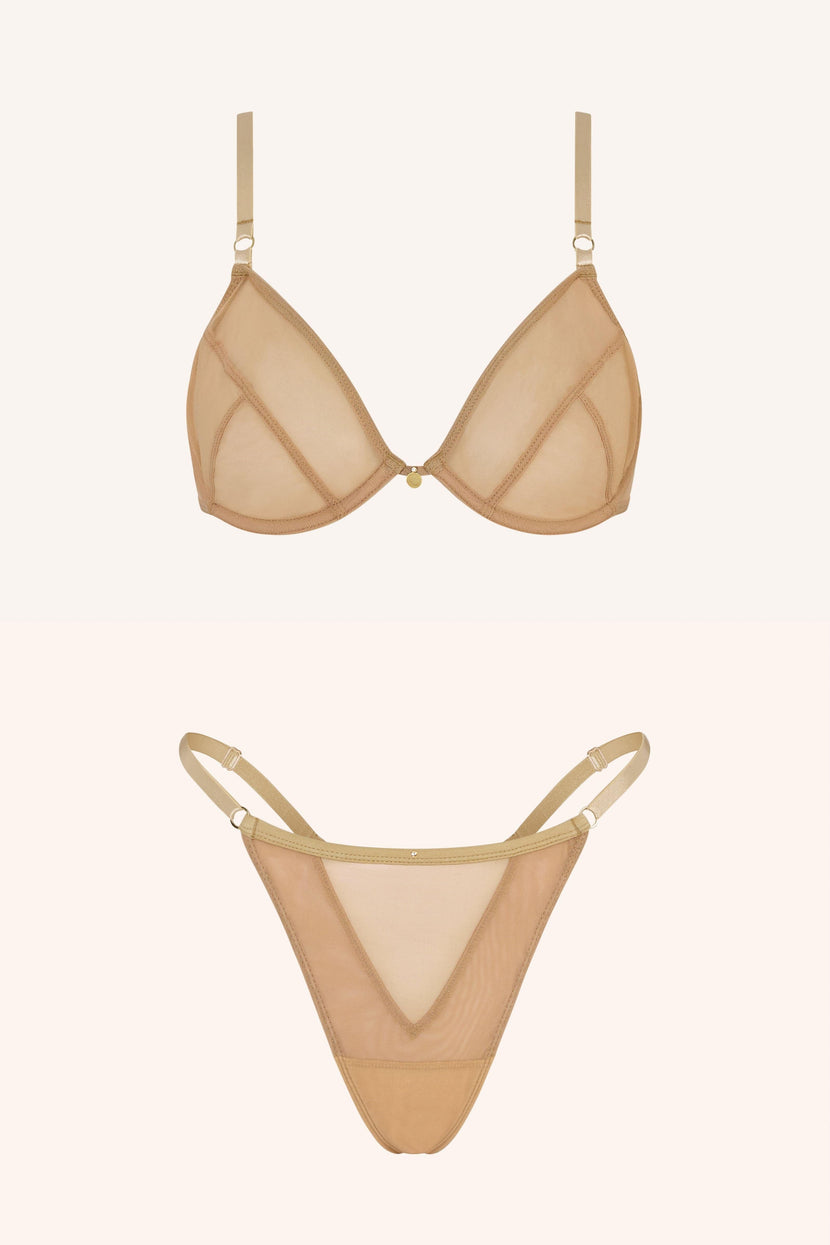 Dolce XS / Nude Demi Bra Black